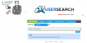 UserSearch.org homepage